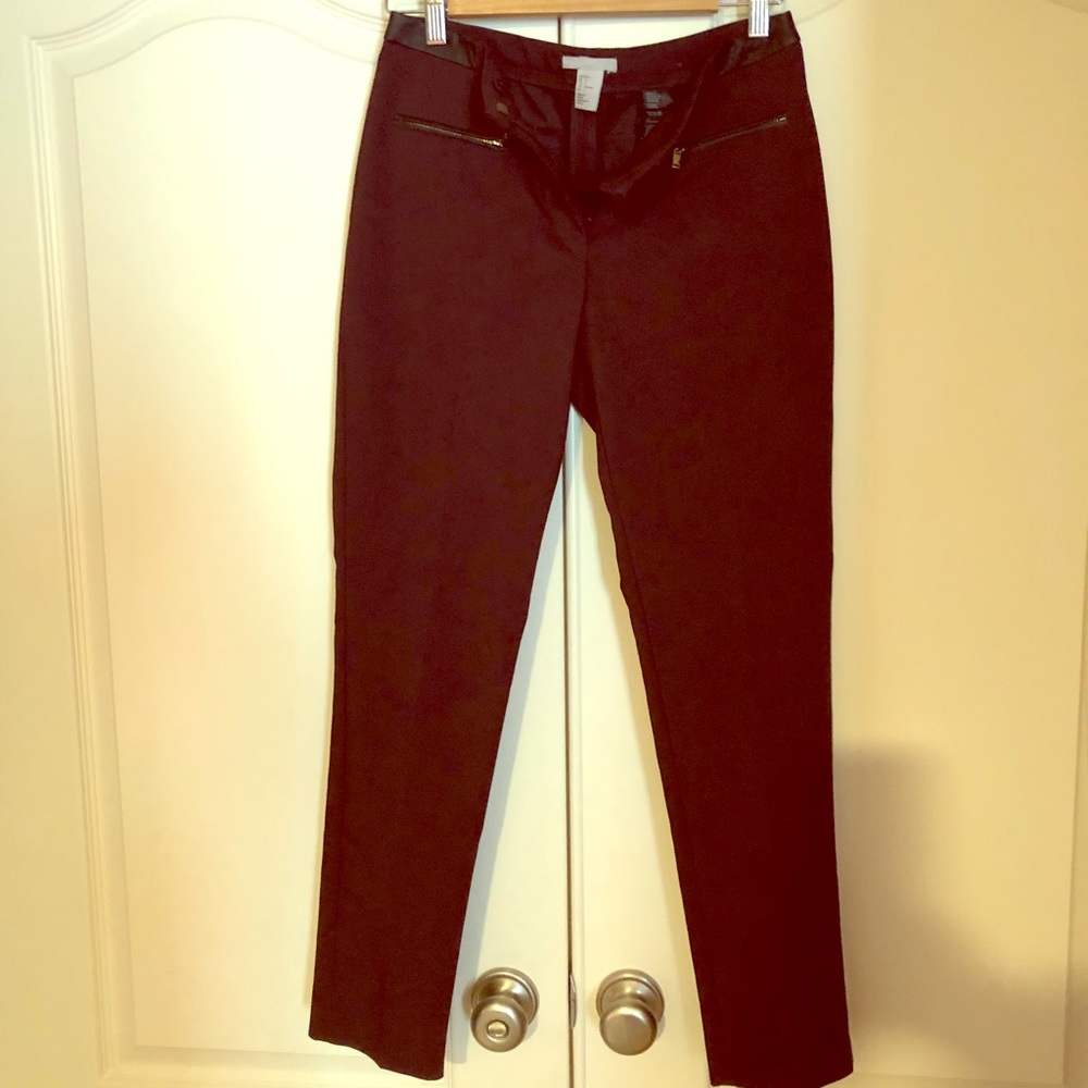 H&M pants with leather waist :)